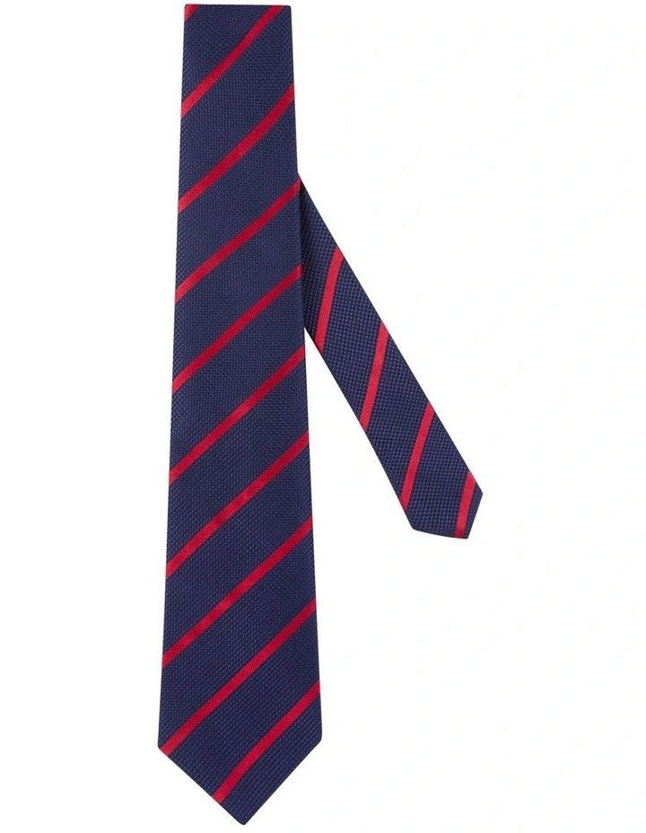 Britten Tie in Navy Red