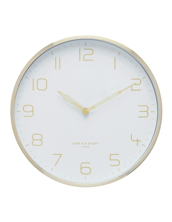 Lily Wall Clock 30cm in White