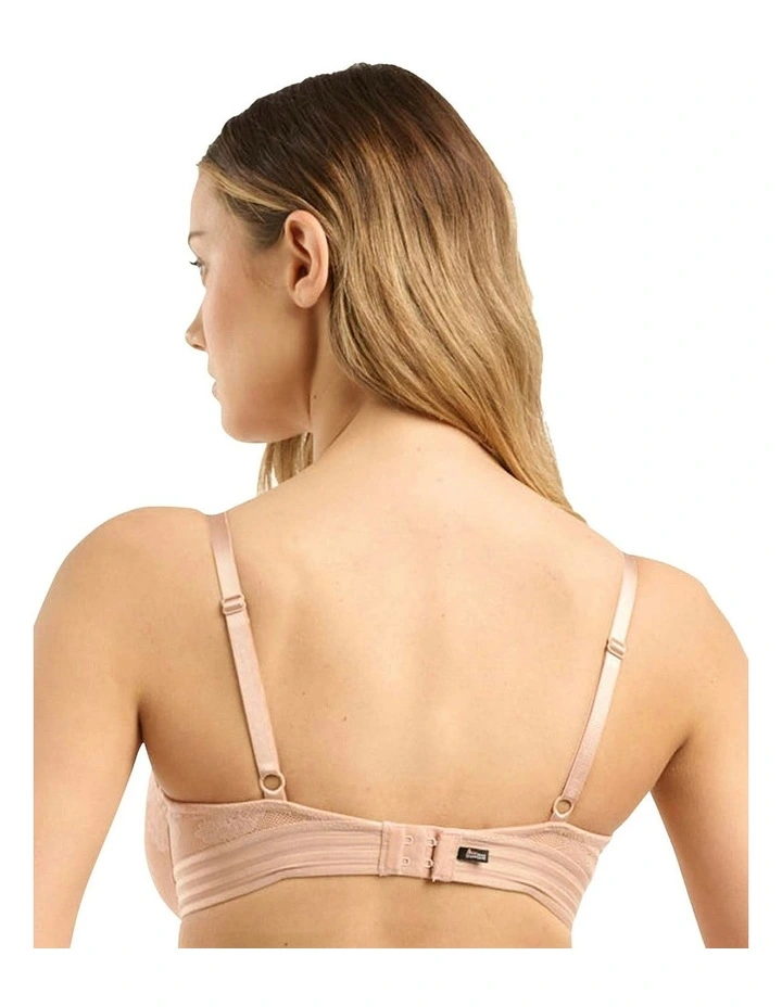 Jade Underwire Sustainable Lace Bandeau Bra in Nude