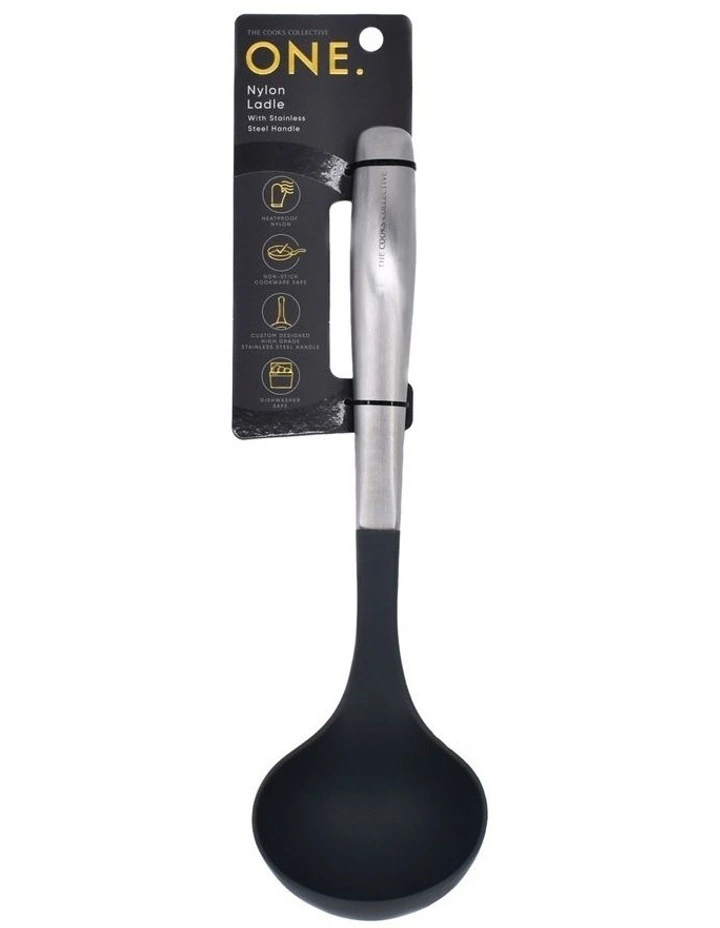 Nylon Ladle in Silver,Black