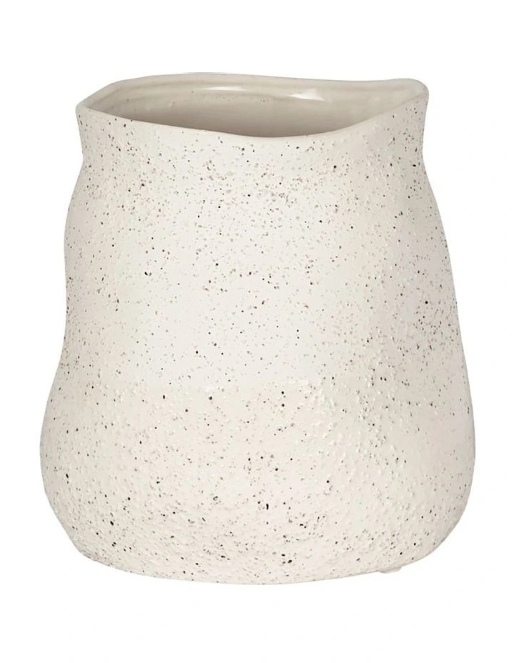 Tuba Ceramic Vase Small in White