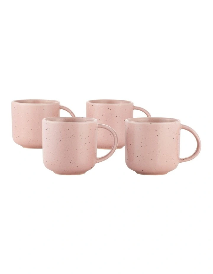 Palette Mug Speckle Gift Boxed Set of 4 360ml in Pink