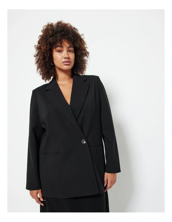 The Ponte Streamlined Blazer in Black