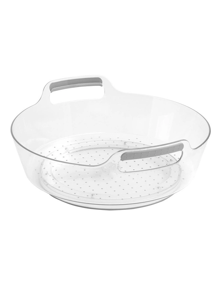 Deep Portable Turntable 29.2cm in Clear