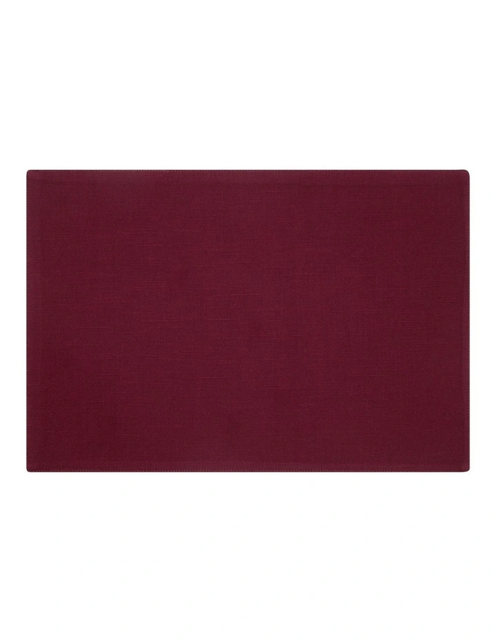 Classics Cotton Placemat 45x30cm in Aubergine