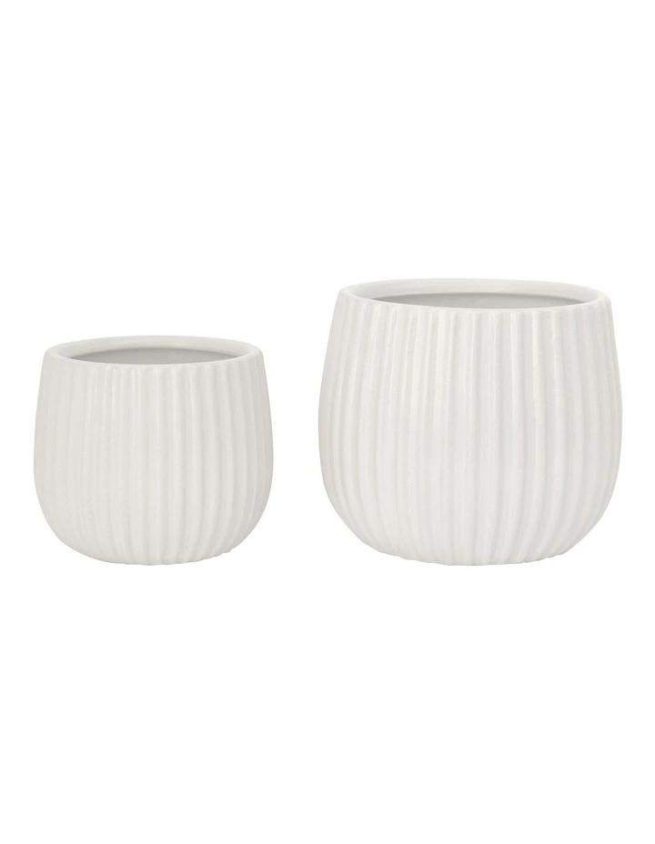 Otway Planter Set 2 Pieces in White