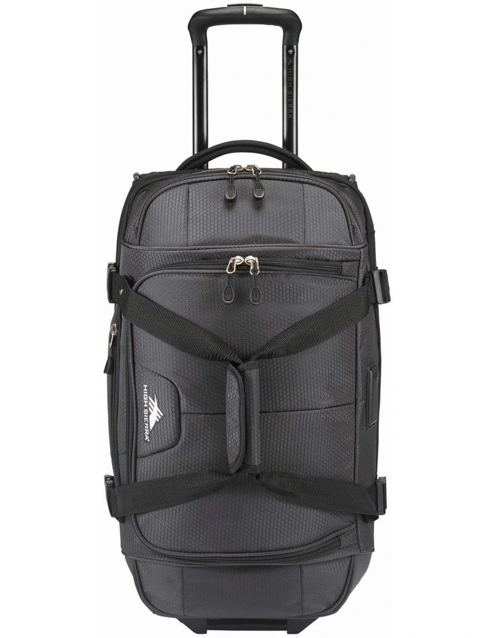 Fairlead Wheeled Duffle 55cm in Mercury/Black