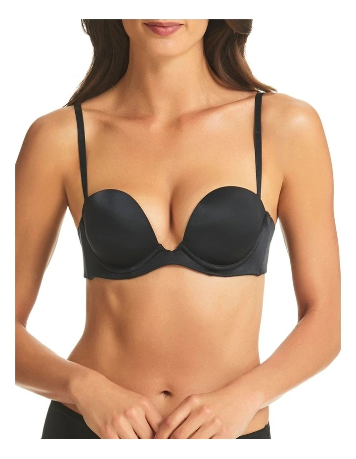 Refined 6 Way Low Cut Convertible Strapless Bra in Black