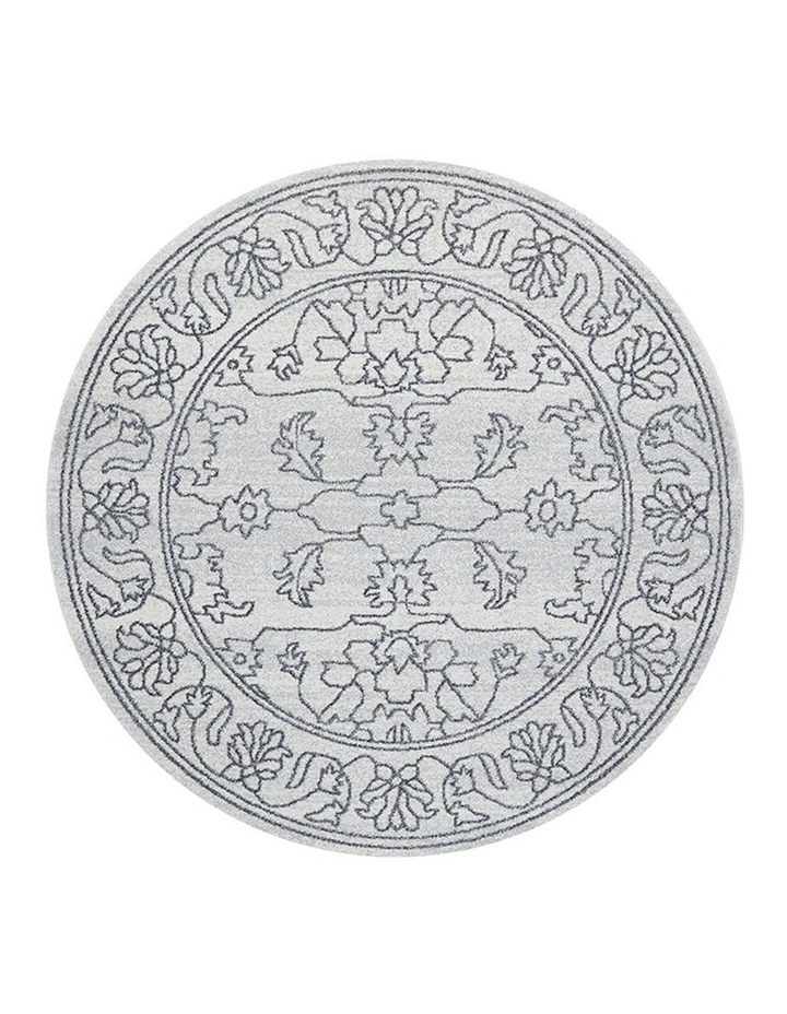 Paradise Bjorn Round Rug in White