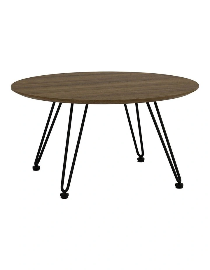 Corwin Round Coffee Table 70cm in Walnut