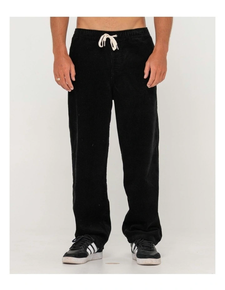 Gary Loose Elastic Cord Chino in Black