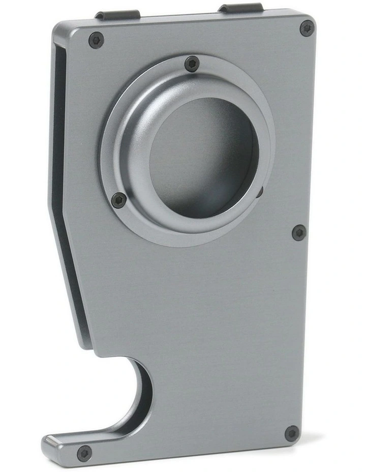 Huntly Metal Airtag Wallet in Grey