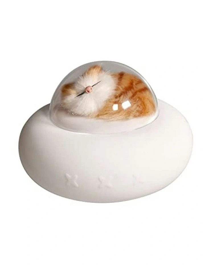 Rechargeable Pet Spaceship Shaped Touch Control Night Lamp