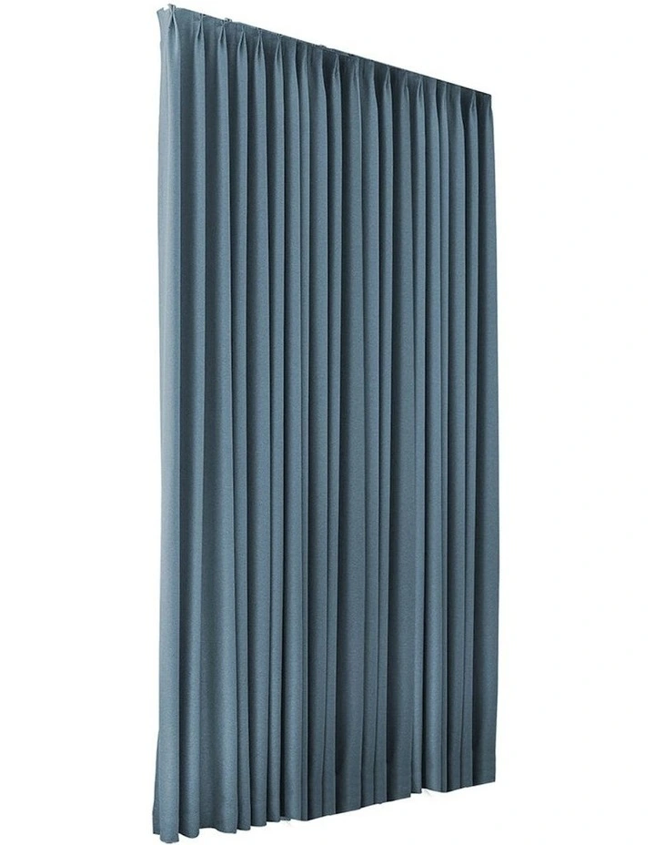 2XBlockout Chenille Blackout Draperies Curtains Eyelet Day 240x250 in Blue