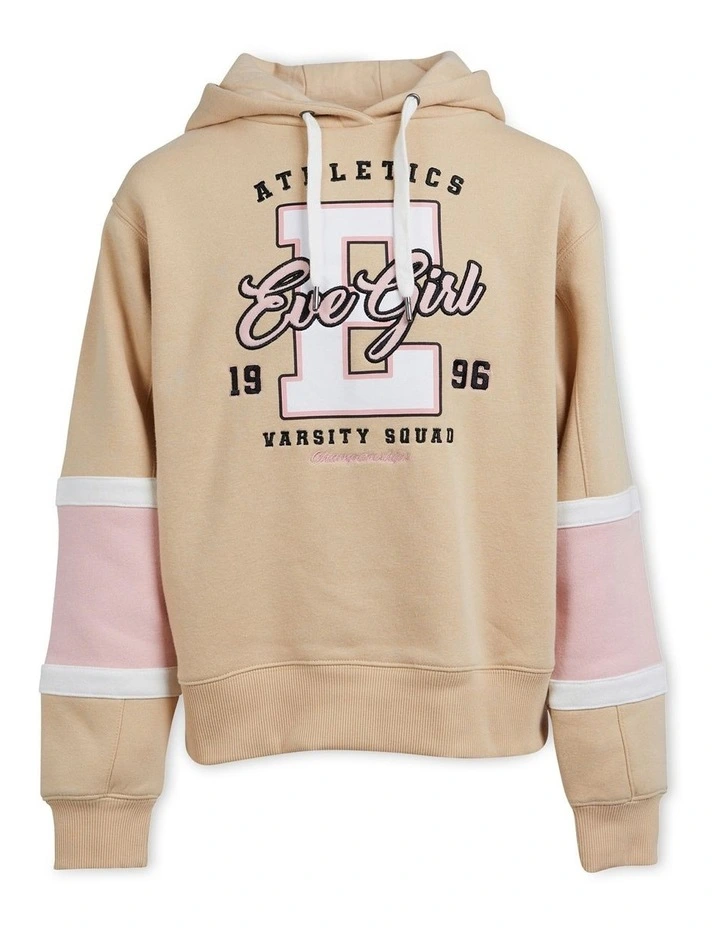 Varsity Squad Hoodie (8-16) in Oat