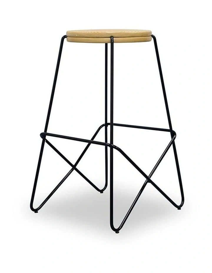 Stark Wooden Topped Counter Stool