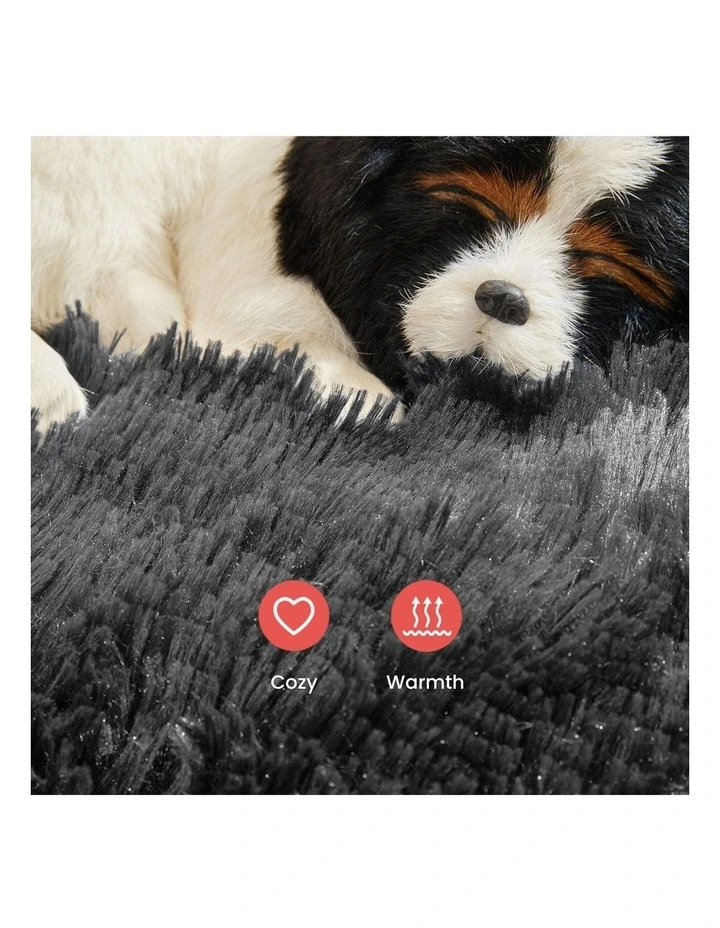 Pet Sofa Cover Soft with Bolster Machine Washable Small Size in Grey