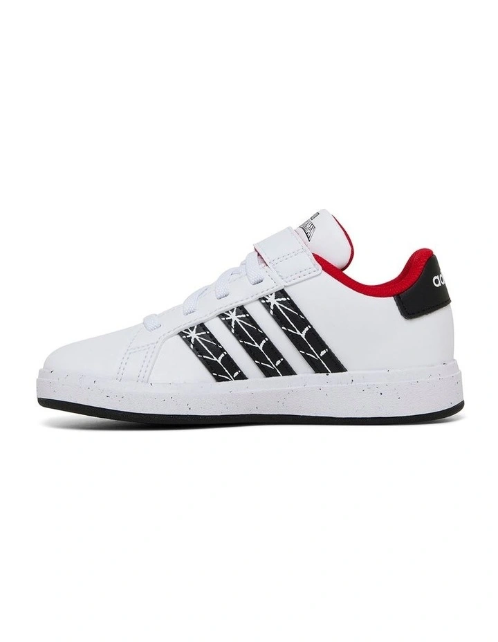 Grand Court Spiderman Pre-School Sneakers in Black/White