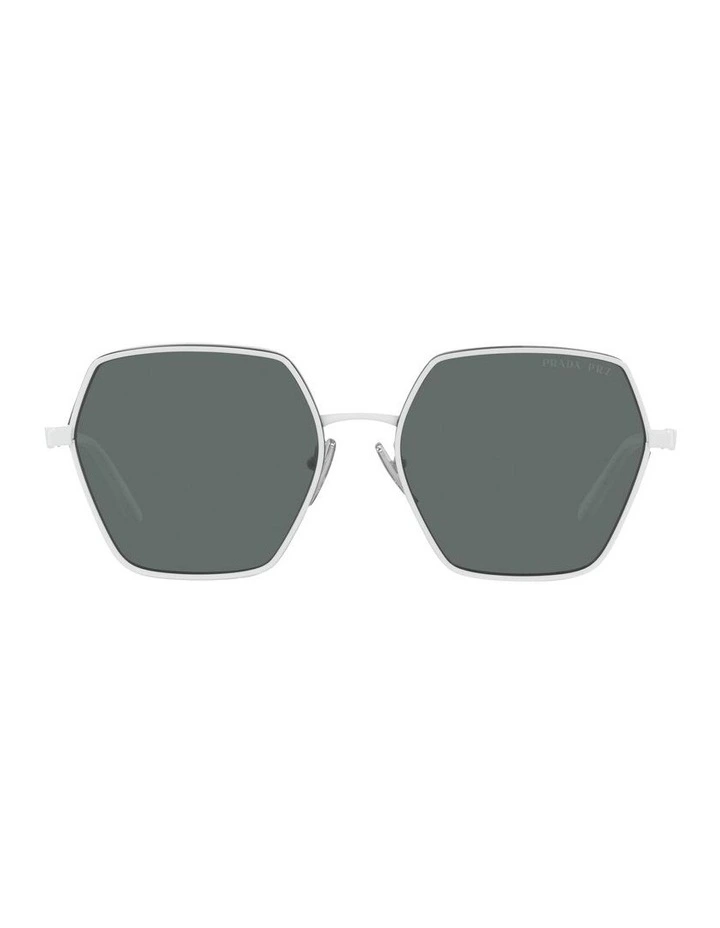 PR 56YS White Polarised Sunglasses
