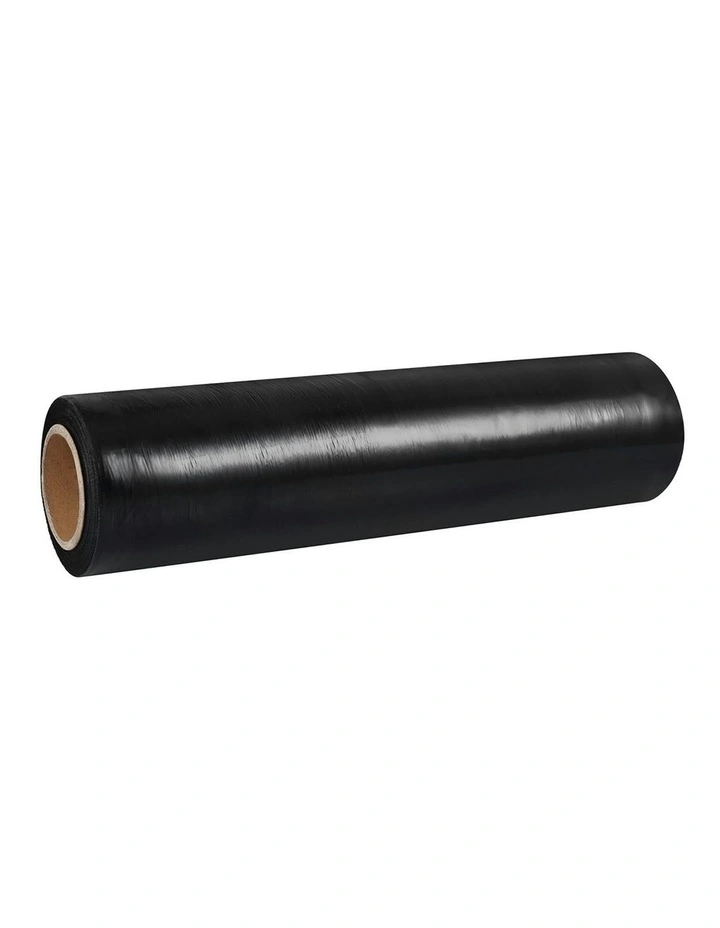 Stretch Film Pallet Shrink Wrap 8 Rolls Package Use Plastic 500mmx400m in Black