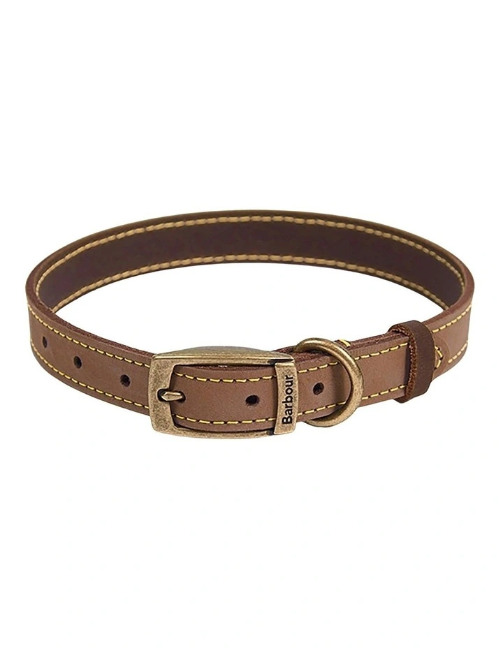 Henry Sartorial x Barbour Leather Dog Collar in Brown