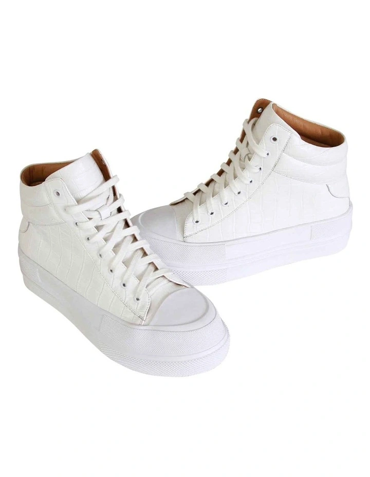 Just A Game Hi-Top Sneaker in White