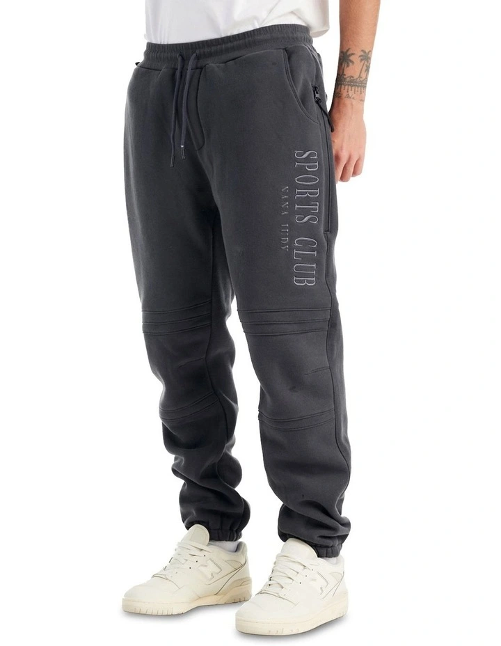 Sports Club Track Pant in Charcoal