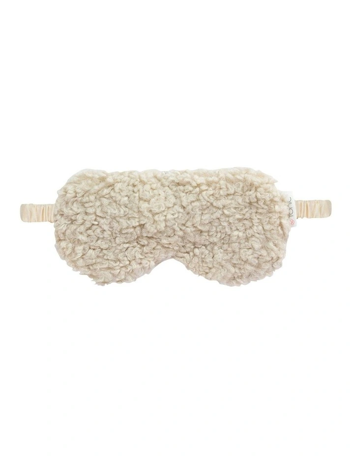Boucle Eye Mask in Pebble