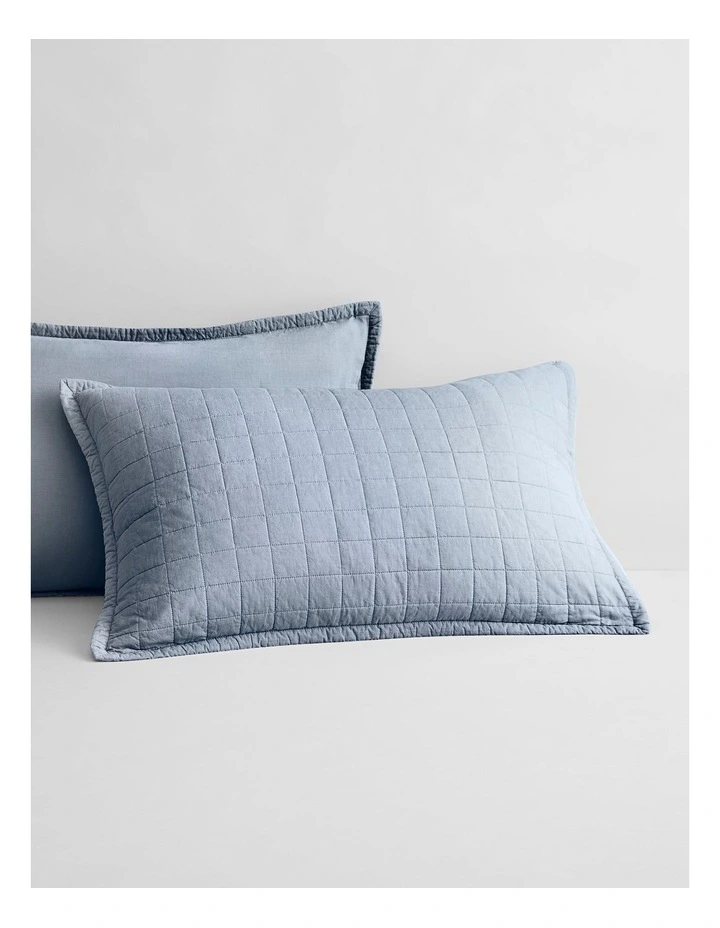 Reilly Sham in Chambray