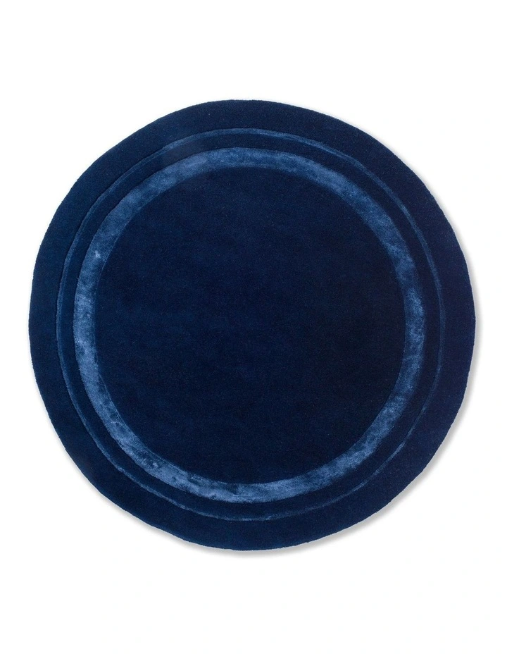 Redbrook Round Rug 081808 in Midnight