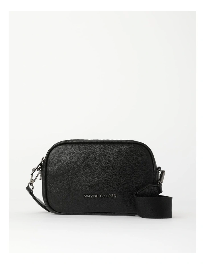 Natalie Camera Crossbody Bag in Black