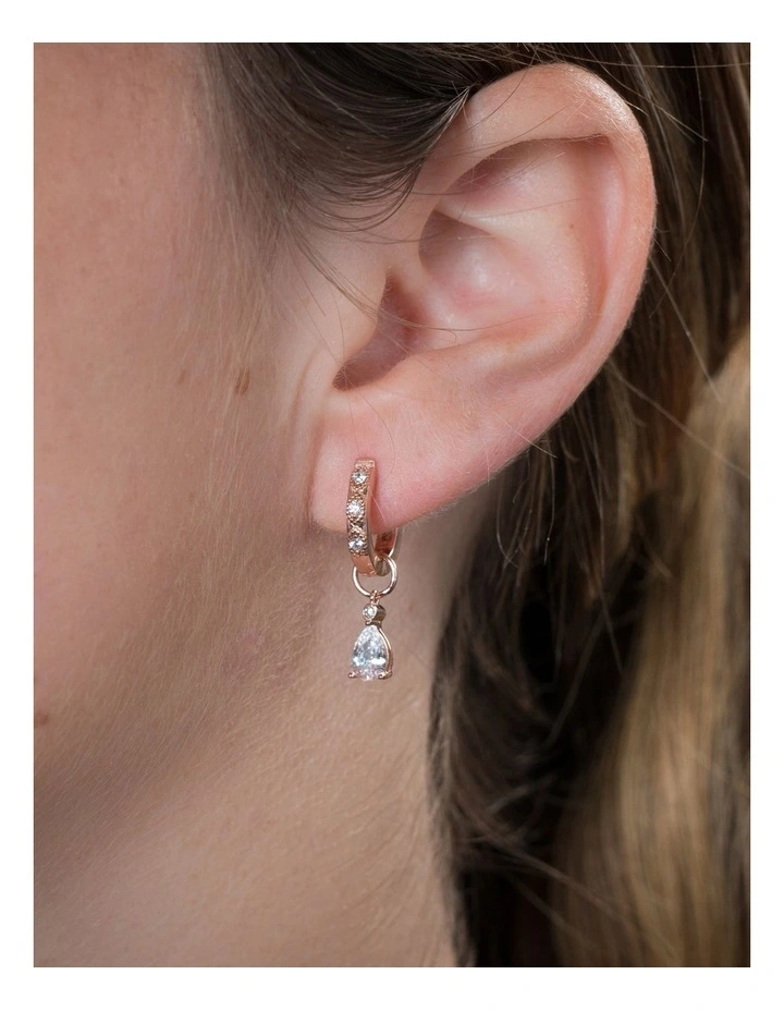 Sherbert Shimmer Rose Gold Earrings