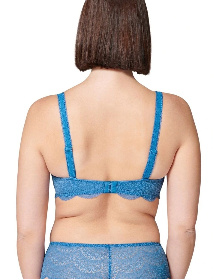 Karma Half Cup Bra in Blue