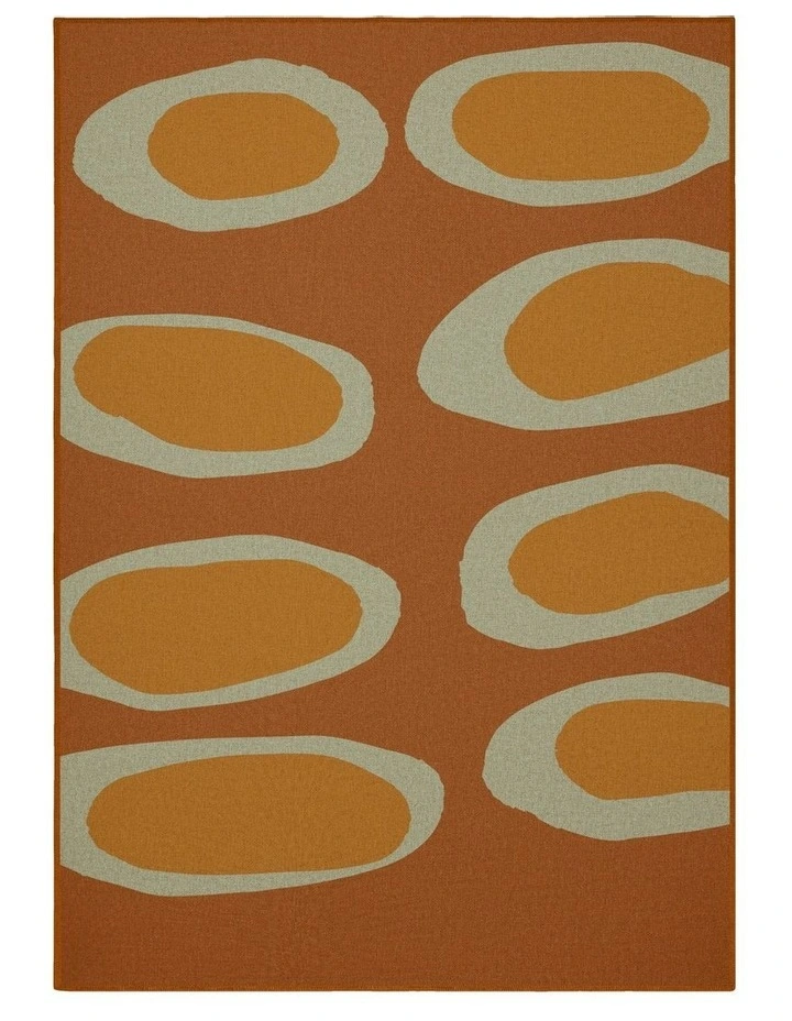 Split New Jute Area Rug in Brown