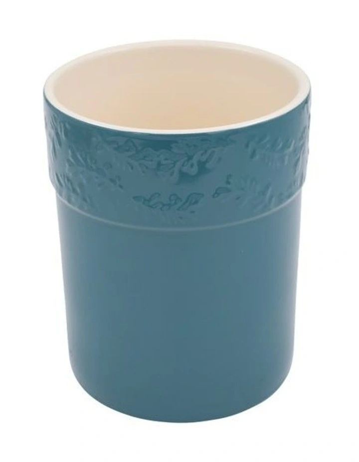 Olive Utensil Holder in Teal