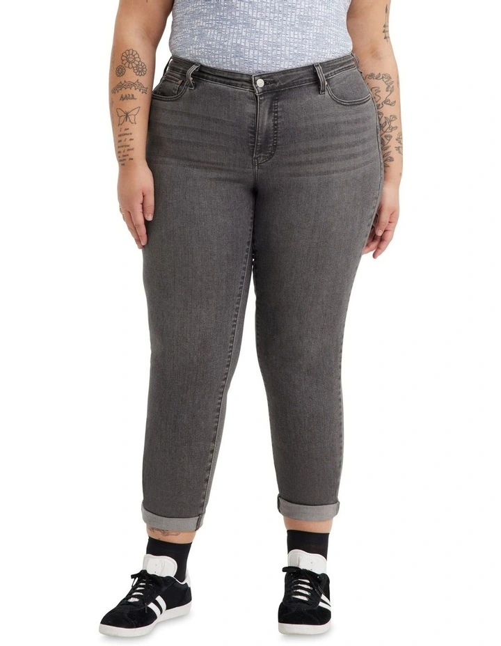 Boyfriend Mid-Rise Jeans (Curve) in Night Is Young