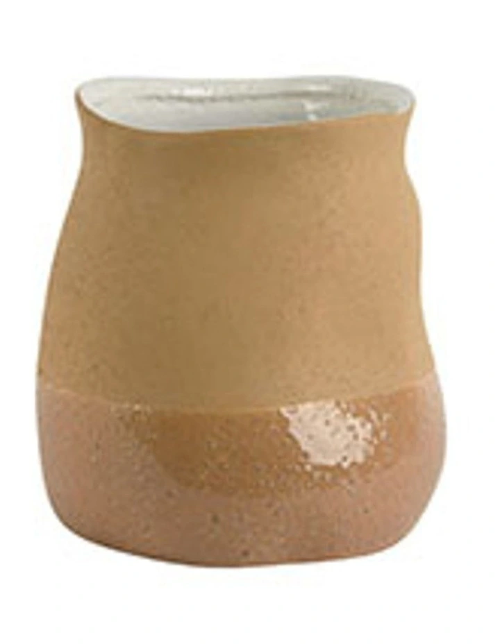Tuba Ceramic Vase Small in Yellow