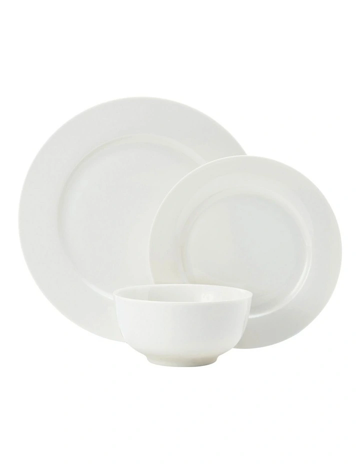 Egret Dinner Set in 12 Piece in White