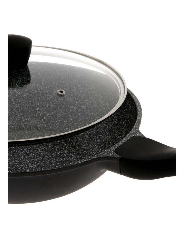 Classic Non-Stick Wok with Lid 28cm in Black