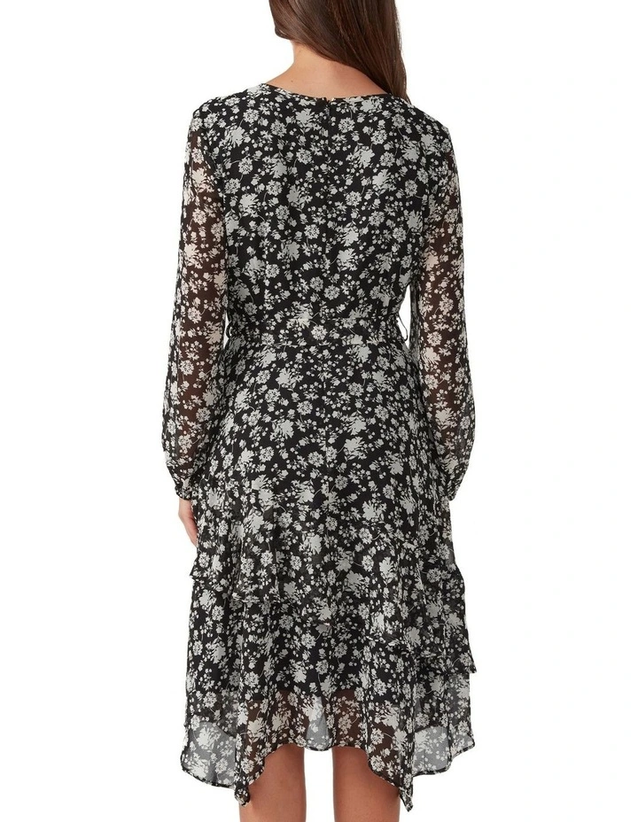 Mary Dress in Black/Cream