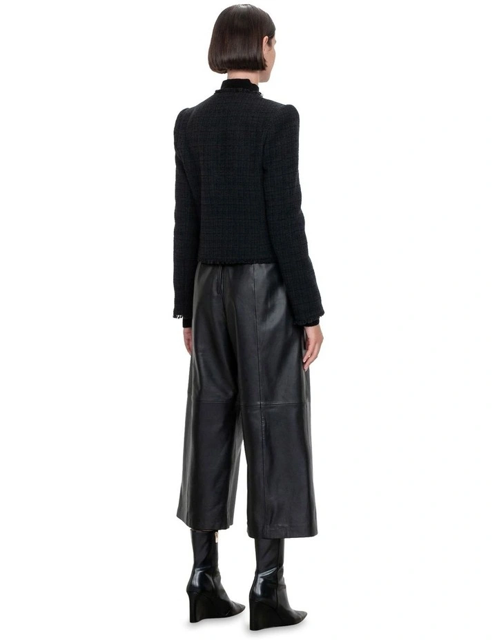 Modern Tweed Jacket in Black