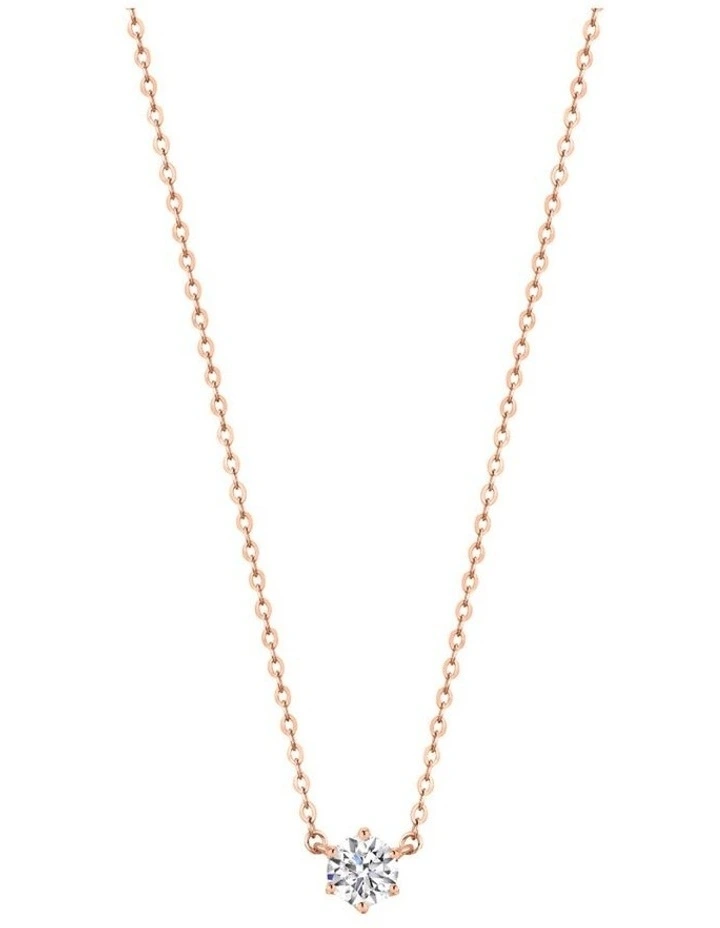 Portobello Pendant Sterling Silver Rose Gold Necklace