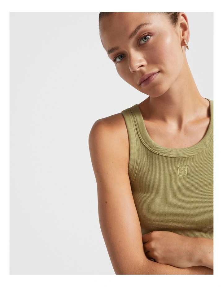 Rib Tank in Pistachio