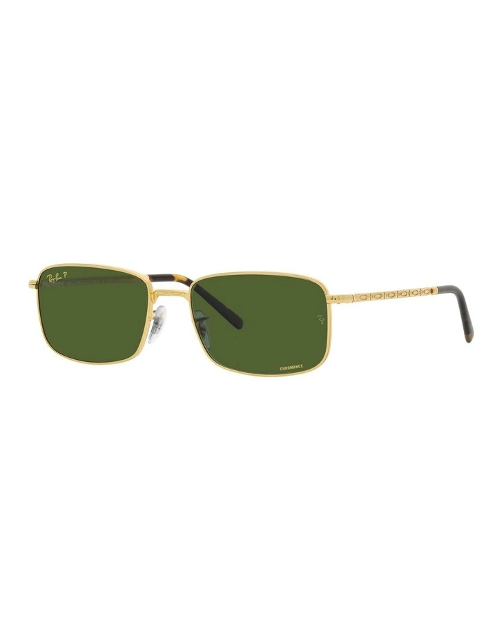 RB3717 Polarised Sunglasses in Gold