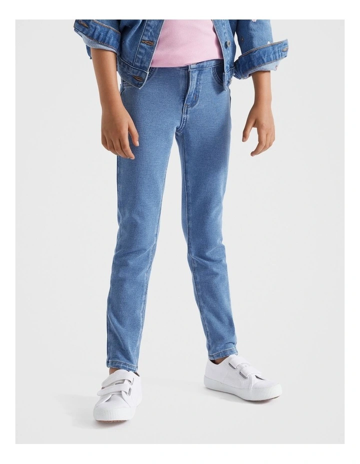 Core Ponte Jeans in Classic Blue