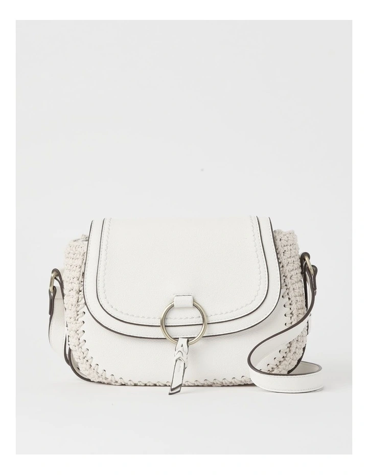 Elvarano Crossbody Bag in White/Ecru