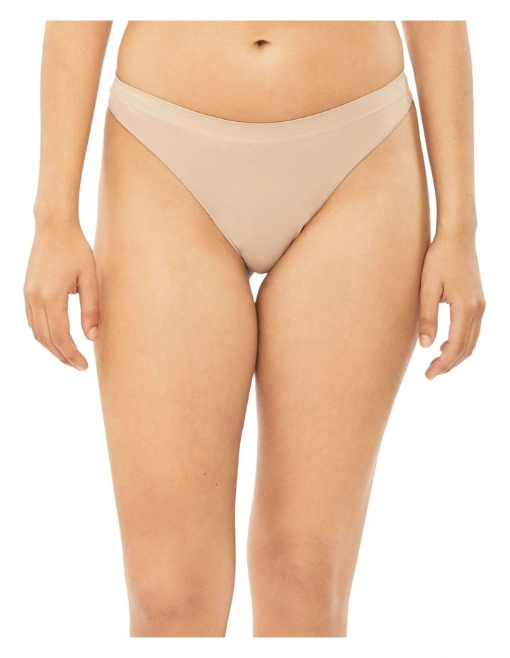 Bonded Flex Thong in Beige