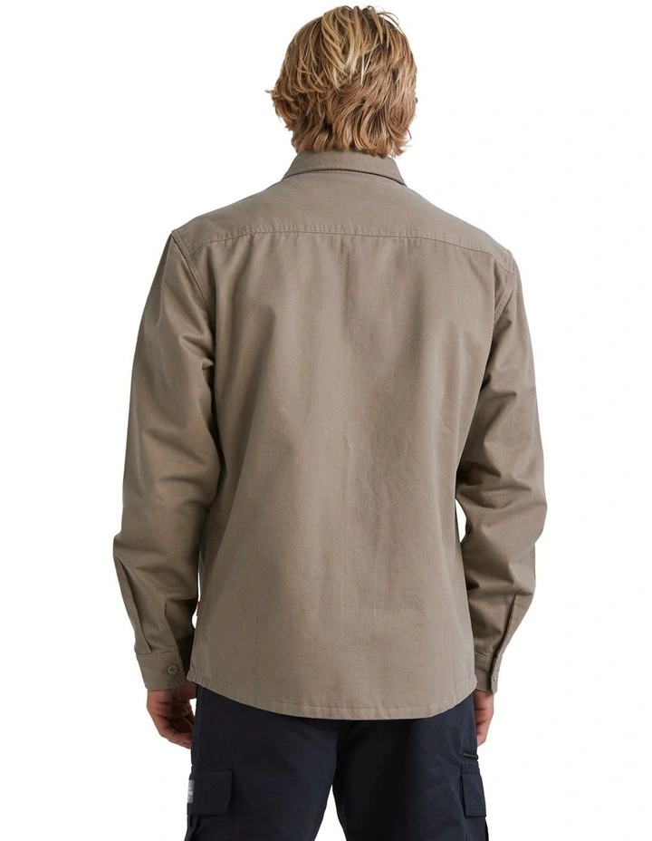 Reef Casual Long Sleeve Shirt in Taupe
