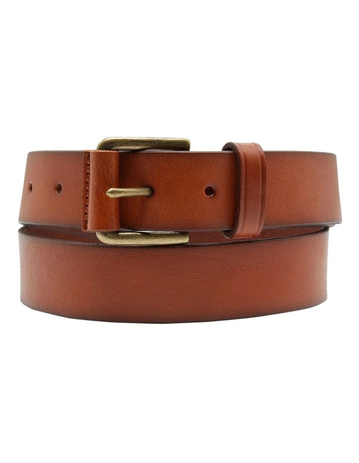 Peter Chino Leather Belt in Tan