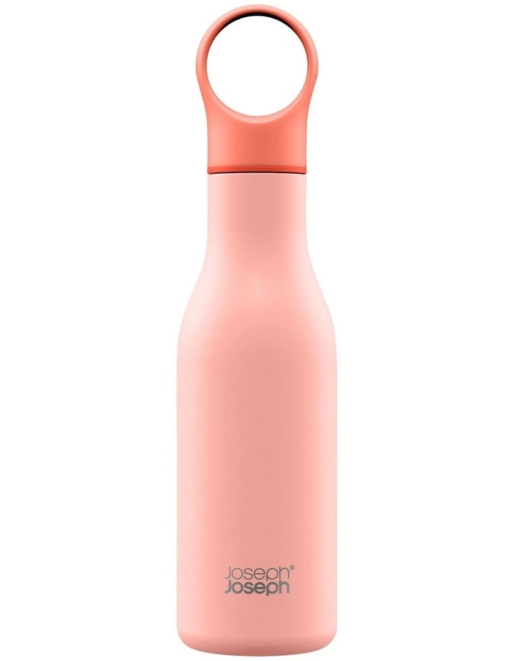 Loop Water Bottle 500ml in Coral